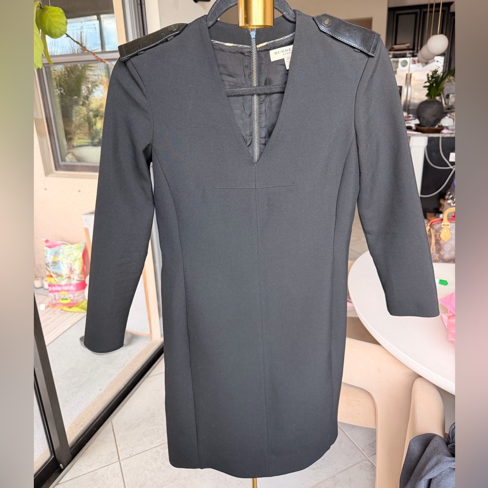 Burberry Black Long Sleeve Dress